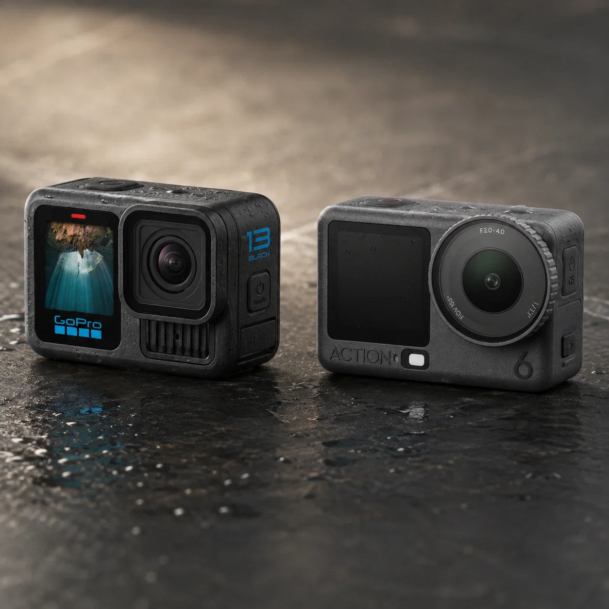 Best Action Cameras NZ 2026 featuring DJI Osmo Action 6 and GoPro HERO13 Black