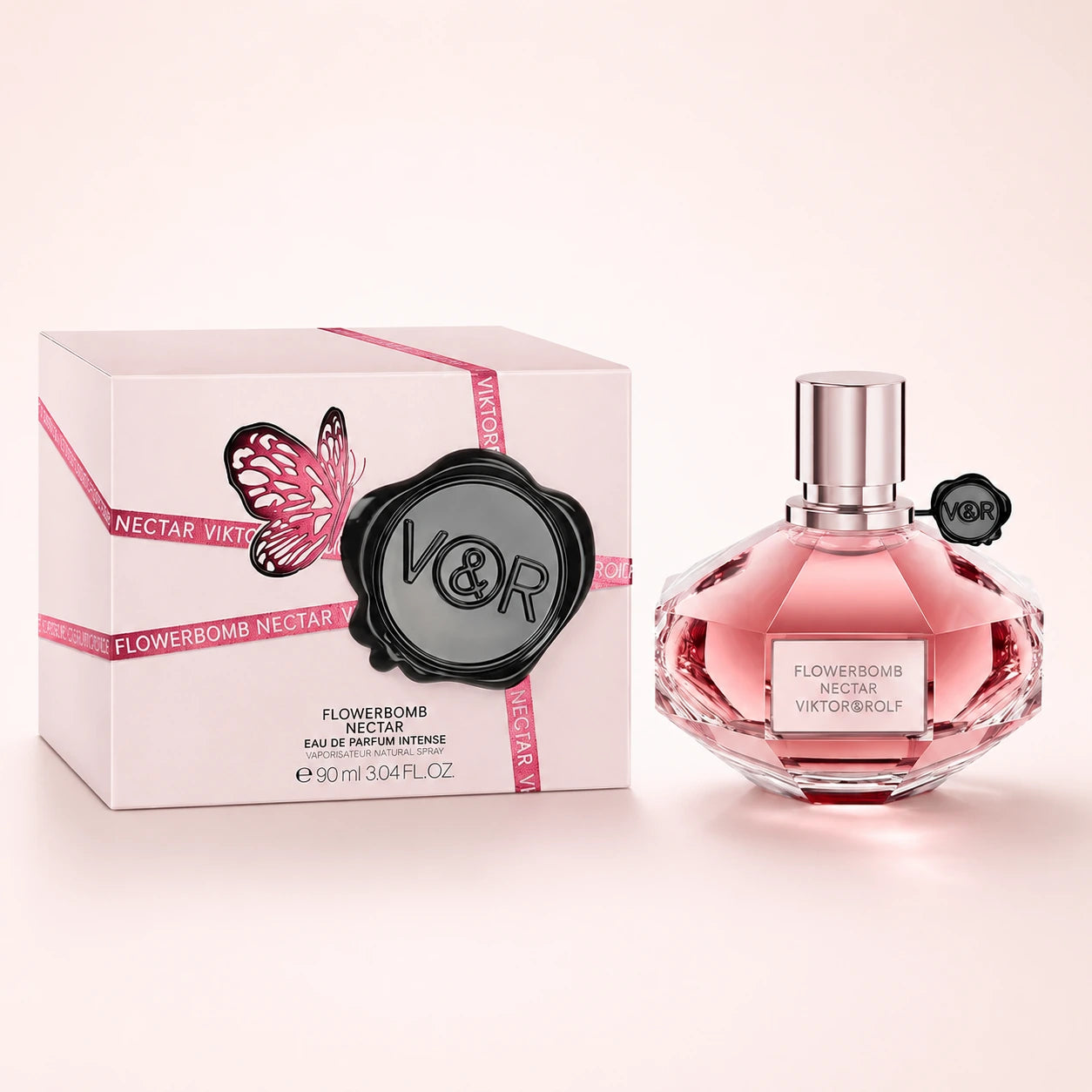 Viktor & Rolf Flowerbomb Nectar EDP 90ml women’s perfume main hero image with bottle and box, luxury floral styling, Gadgets Online NZ
