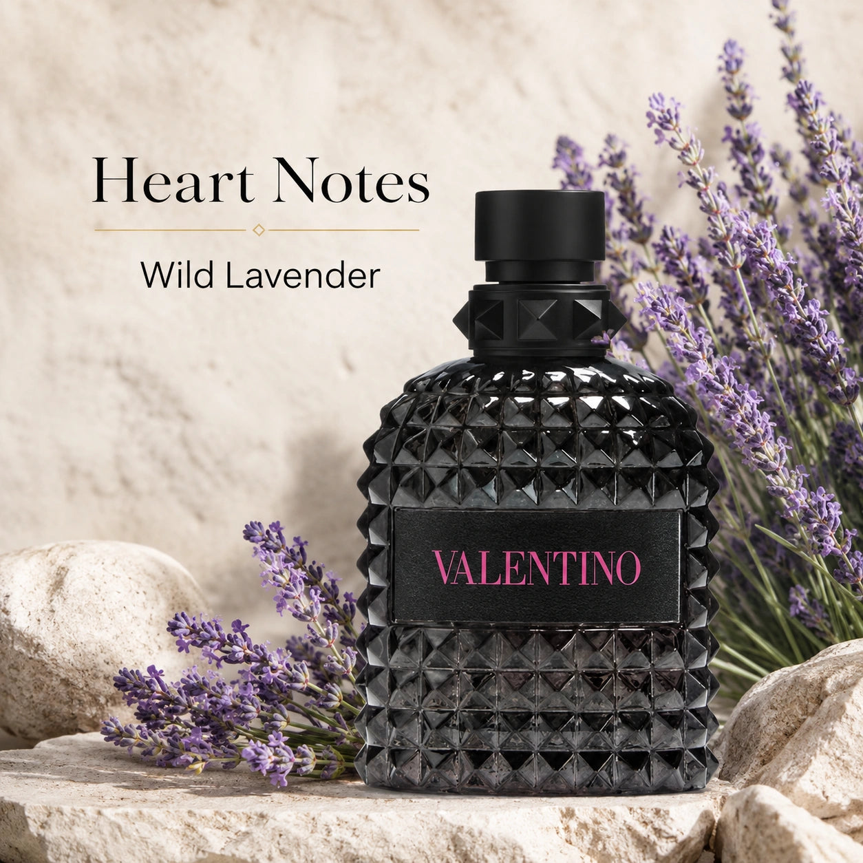Valentino Uomo Born In Roma Extradose Parfum heart notes image with wild lavender at Gadgets Online NZ