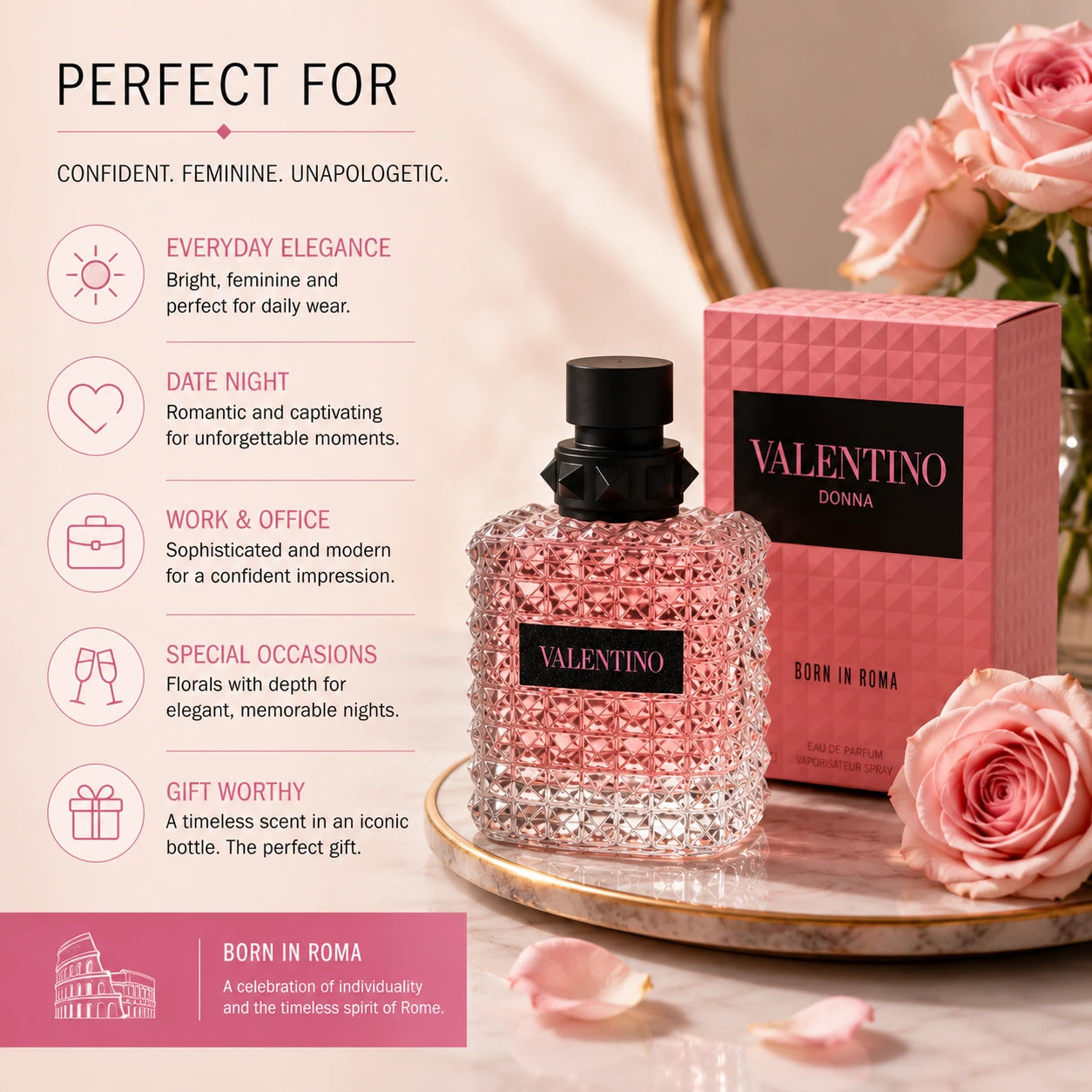 Valentino Donna Born In Roma EDP perfect for lifestyle and gifting perfume image