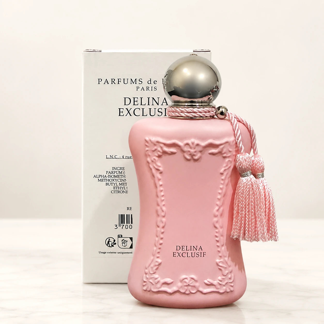 Parfums de Marly Delina Exclusif EDP 75ml tester bottle with cap tassel and plain tester box