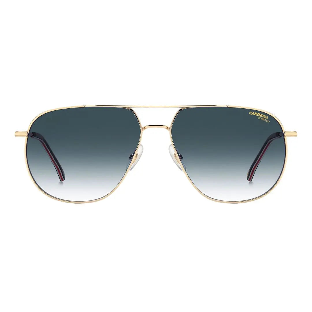 Carrera 363/S men's pilot Gold-framed sunglasses with gradient lenses on a white background