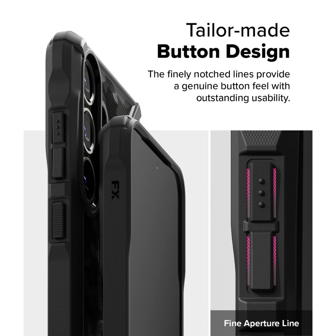 Galaxy S25 Ringke Case with Tailored Button Design