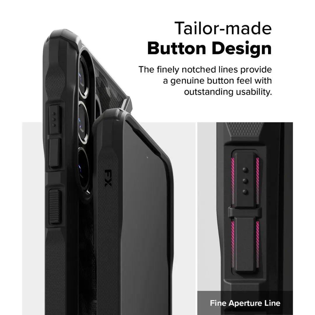 Galaxy S25 Ringke Case with Tailored Button Design