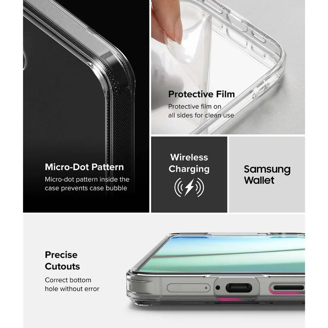 Hybrid protective case for Galaxy S25 Plus – Anti-yellowing & durable TPU bumper