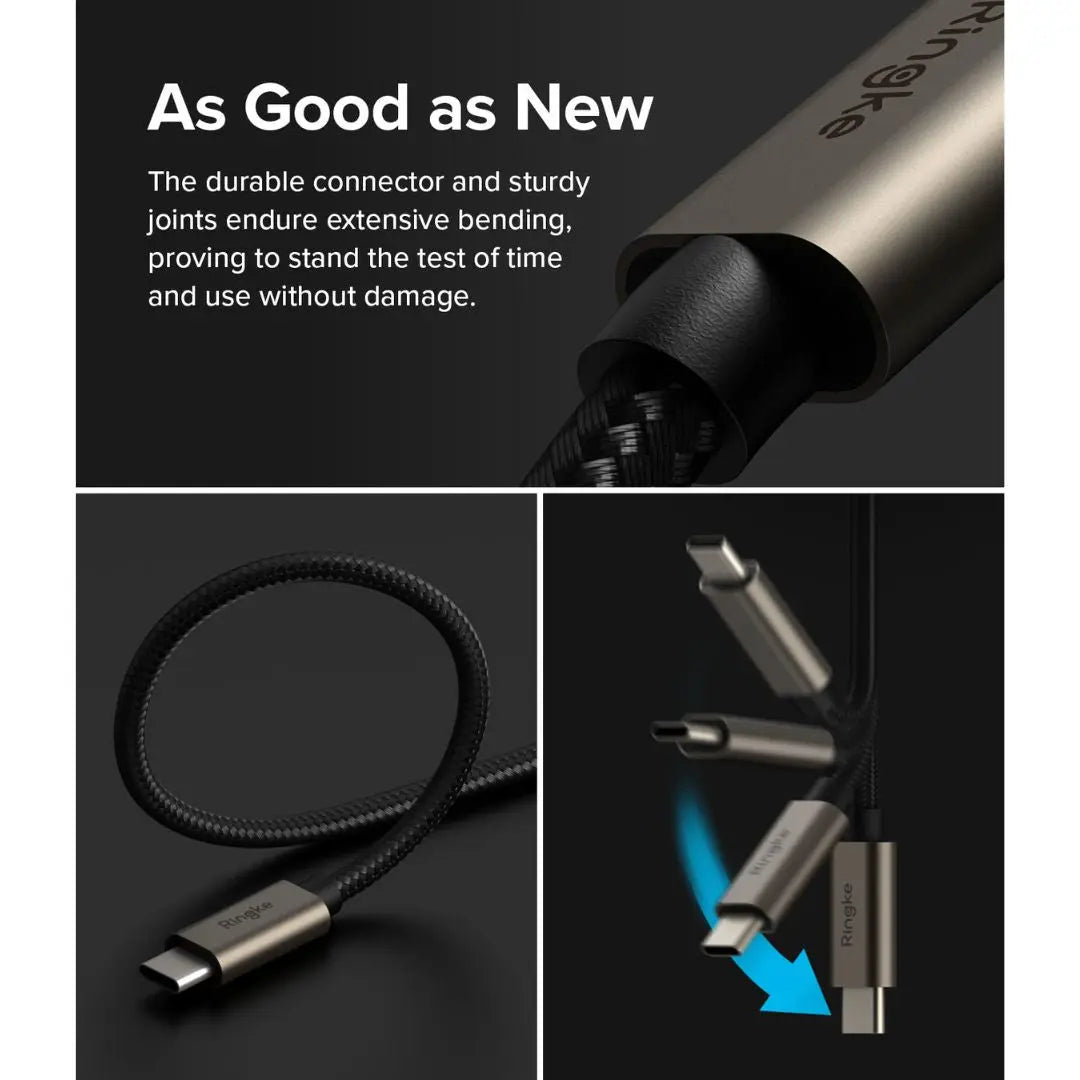 USB Type-C Angled Connector Cable for Laptop & Gaming Setup