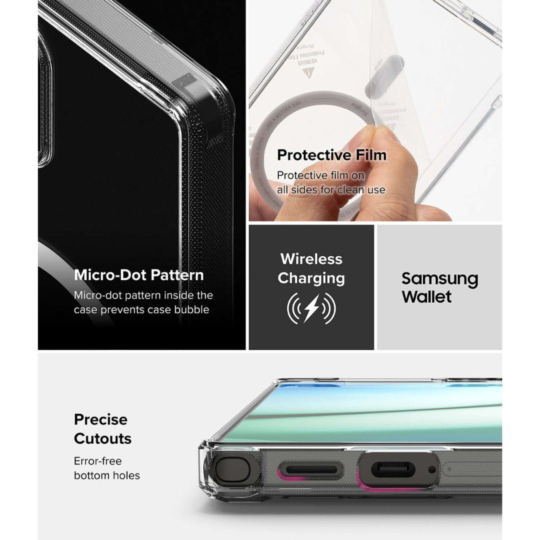 Slim Protective Case with TPU Bumper & PC Back – Designed for Samsung Galaxy S25 Ultra with Protective Film