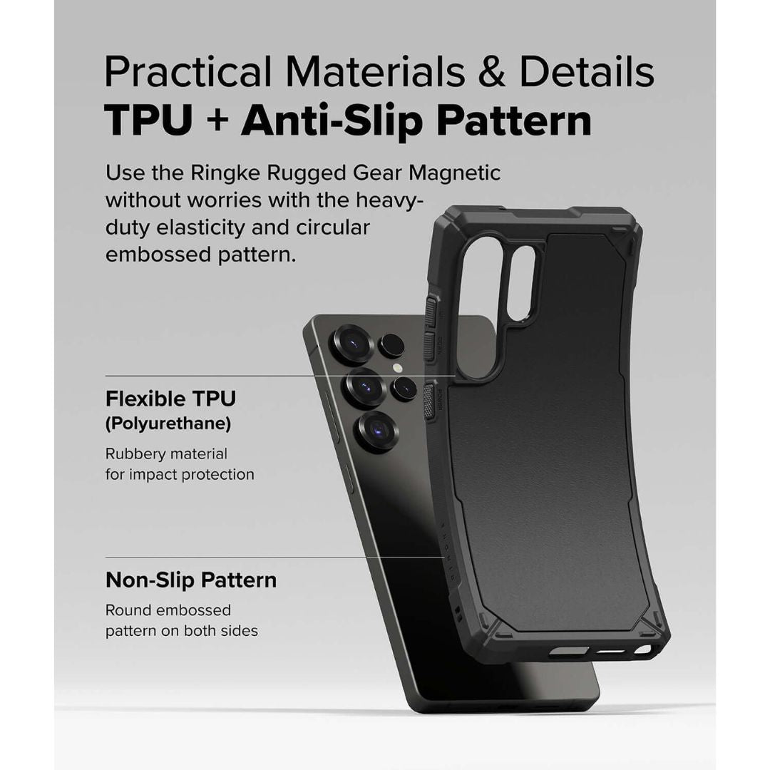 Samsung Galaxy S25 Ultra Rugged Case With TPU and Anti Slip Pattern