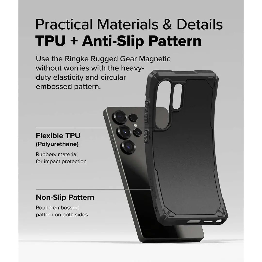 Samsung Galaxy S25 Ultra Rugged Case With TPU and Anti Slip Pattern