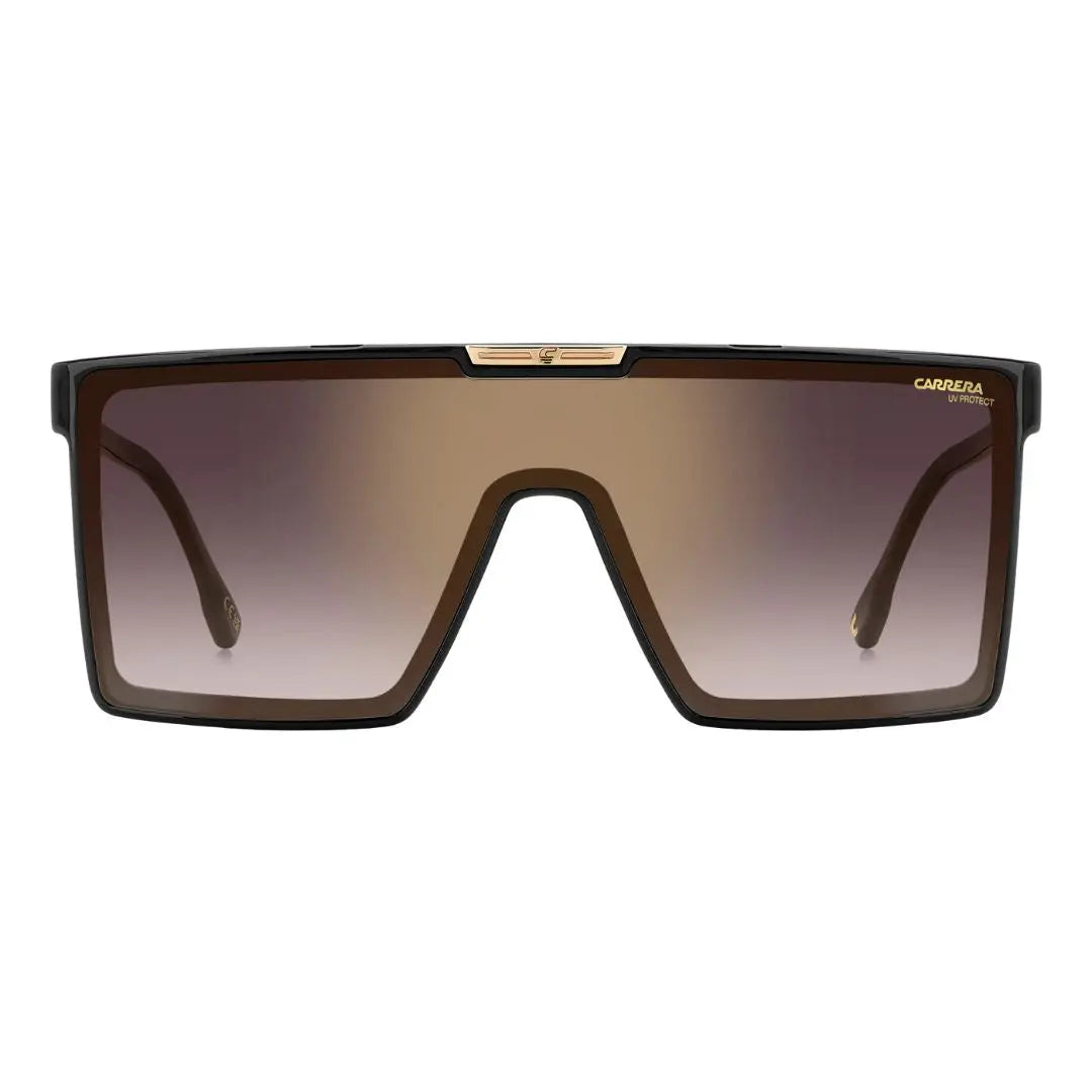 Carrera Victory C 07/S men's shield Sunglasses with a gradient brown lens on a white background