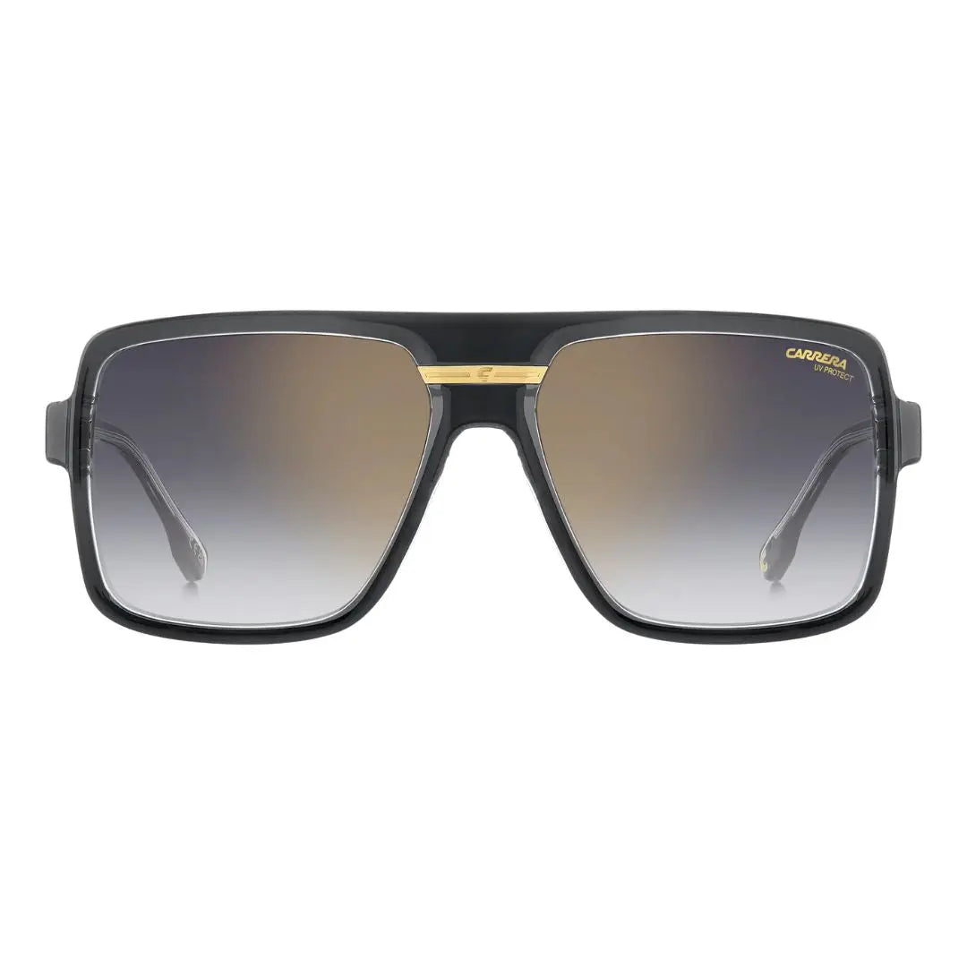 Carrera Victory C 09/S men's rectangular Sunglasses with black frame and gradient lenses on a white background