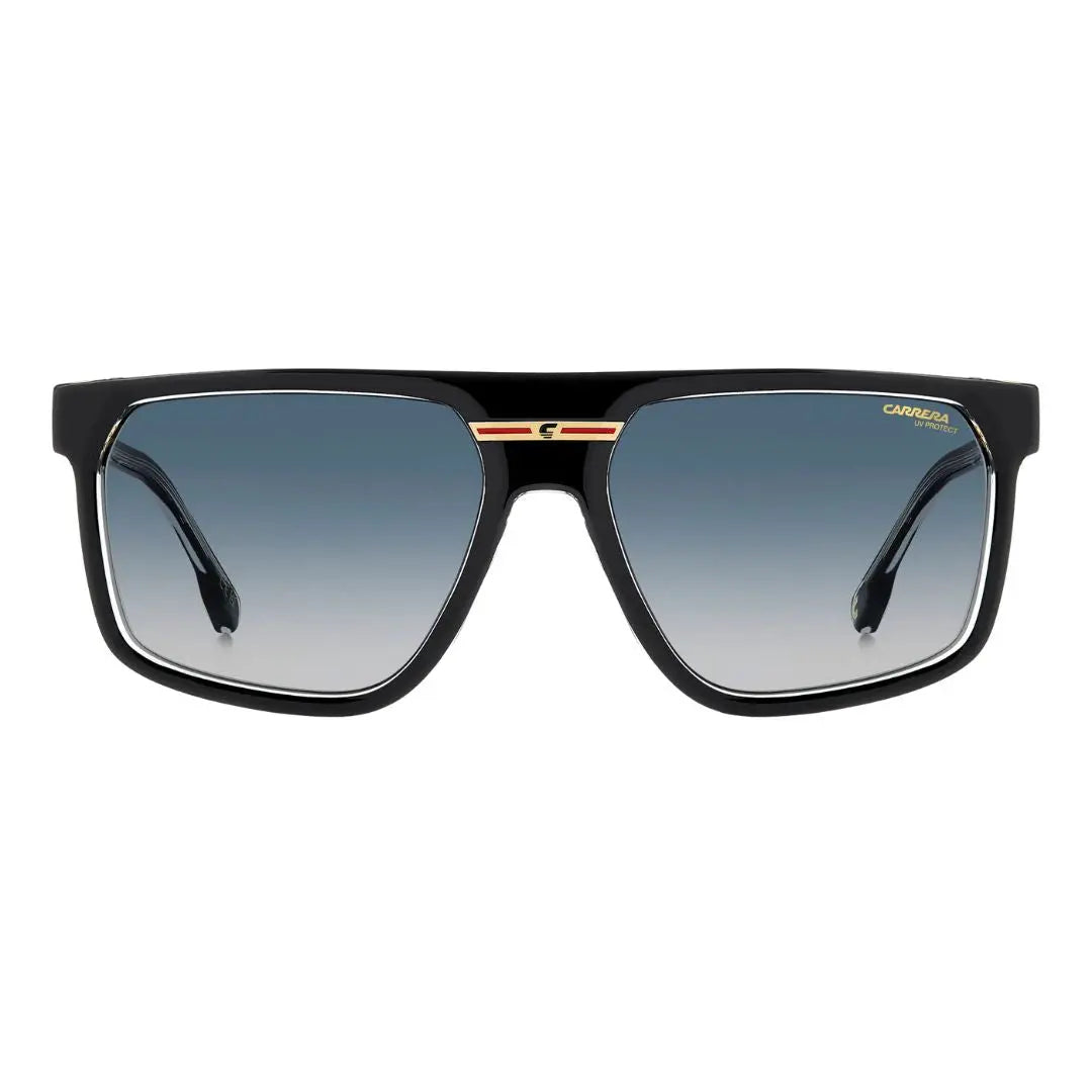Carrera Victory C 14/S unisex Black sunglasses with gradient lenses on a white background