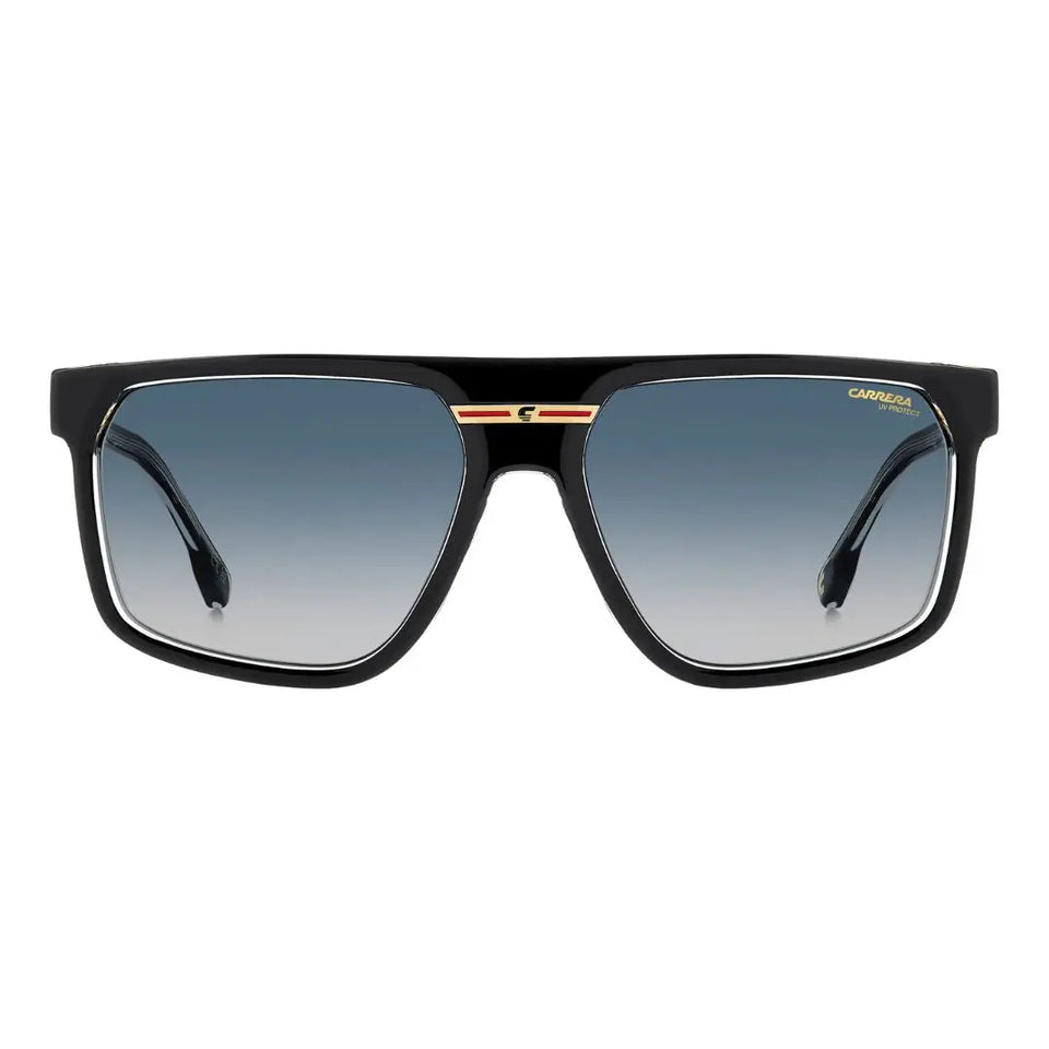 Carrera Victory C 14/S unisex Black sunglasses with gradient lenses on a white background
