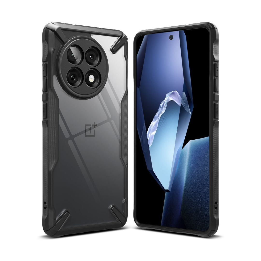 Ringke Fusion X Black Case for OnePlus 13R – Rugged Protective Cover