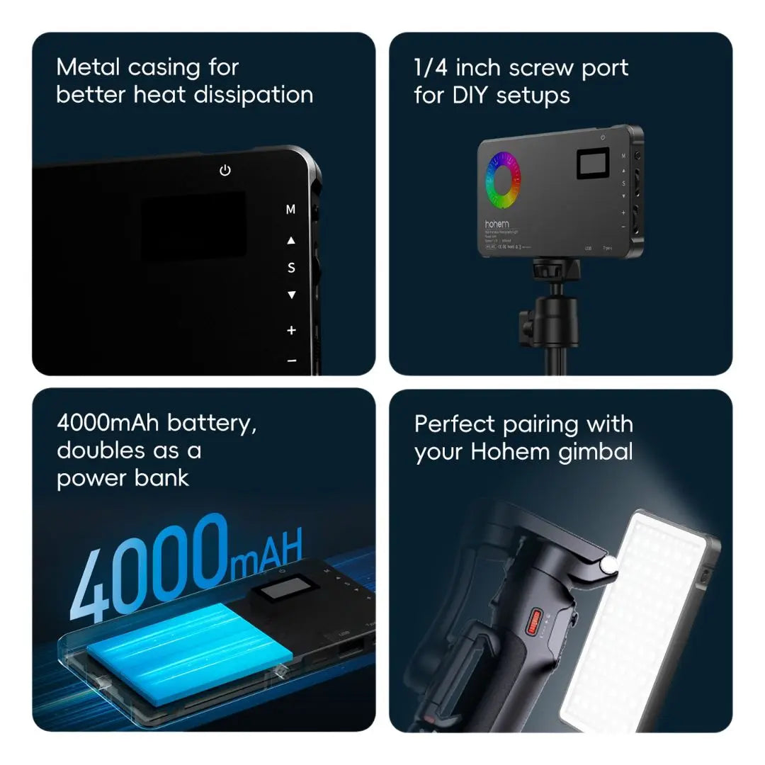 Hohem HPL-R01 RGB LED Photography Lighting Hohem