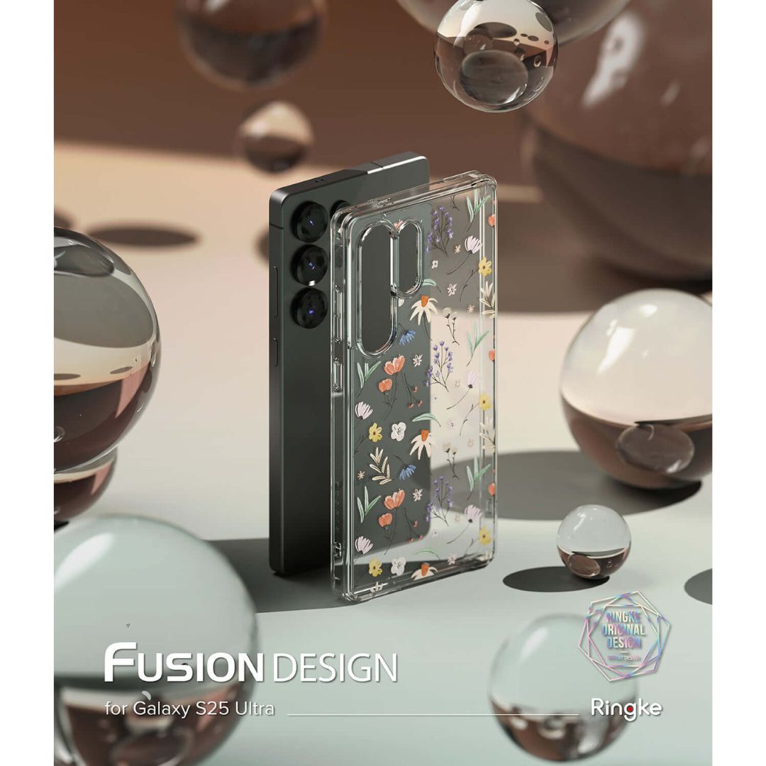 3D Floral Printed Case for Galaxy S25 Ultra – UV Molded Long-Lasting Print with Micro-Dot Texture