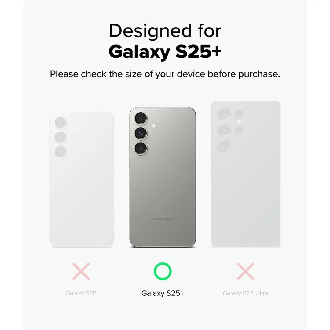 Samsung Galaxy S25 Plus size comparison for lens compatibility check