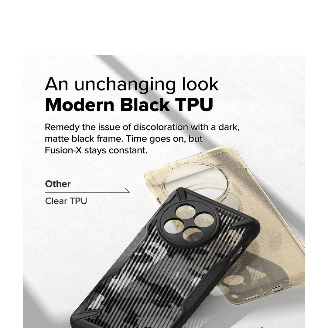 Ringke OnePlus 13R Camo Case – Transparent Back with Print