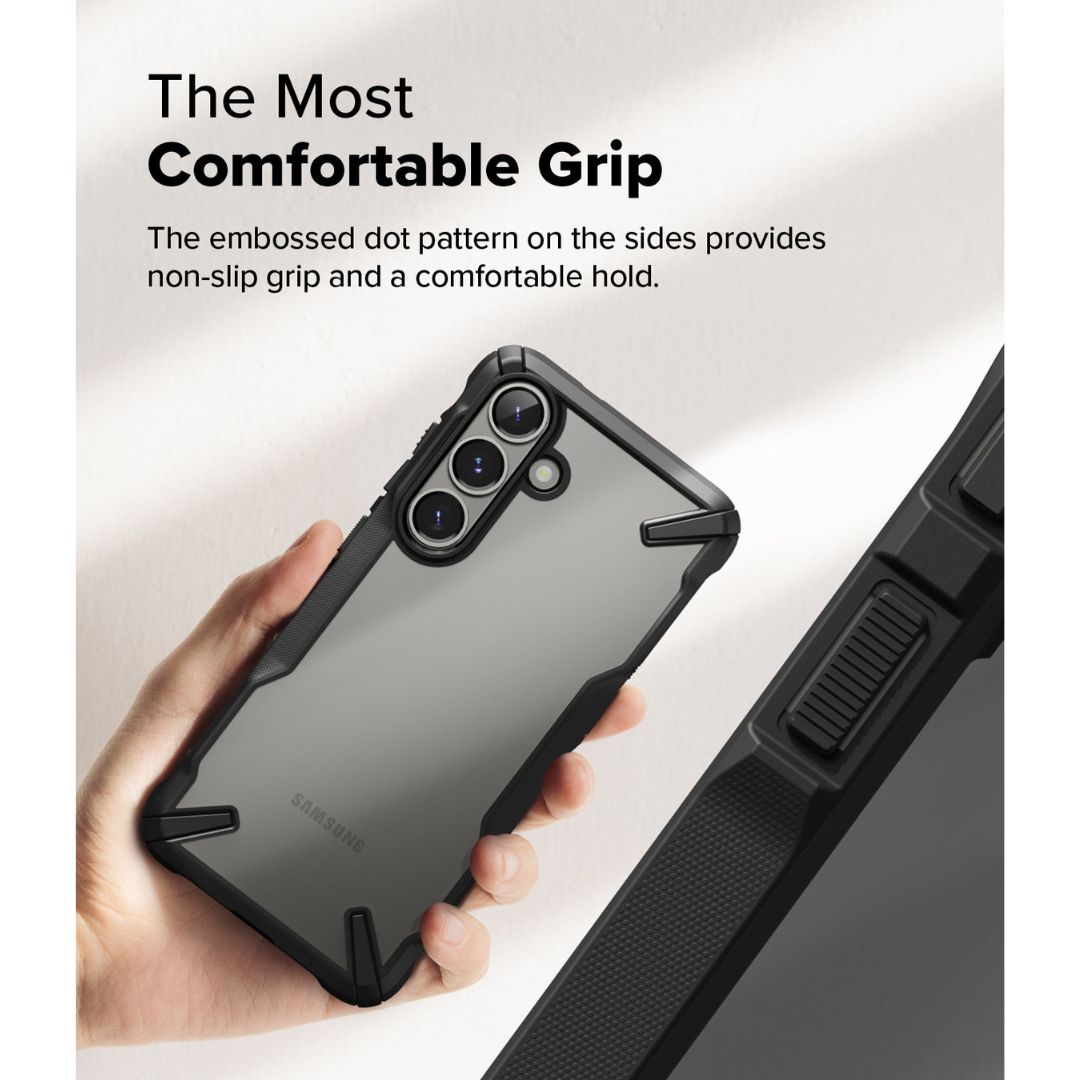 Galaxy S25 Plus Fusion X Black Case by Ringke Back View