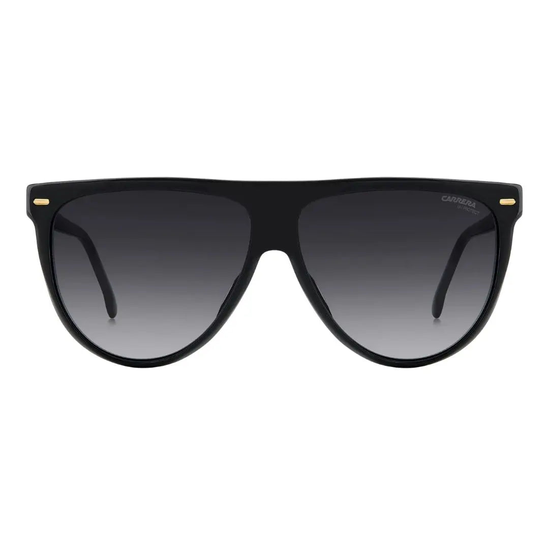 Carrera 3055/S women's Black sunglasses with gradient lenses on a white background