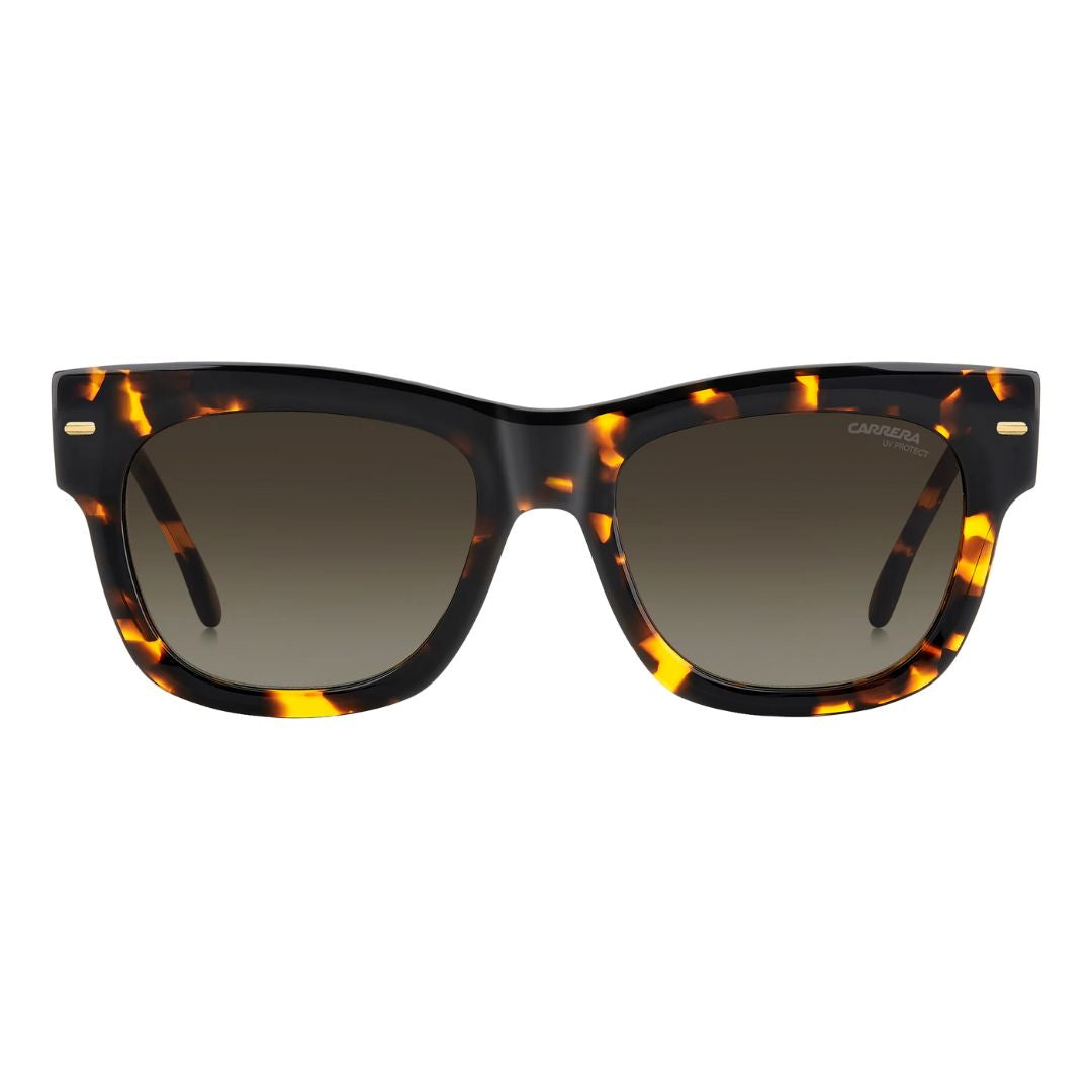 Carrera 3066/S women's Sunglasses with tortoiseshell frame and dark lenses on a white background
