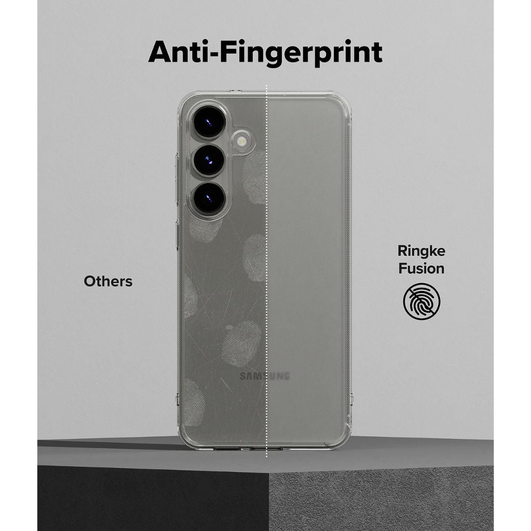 Ringke Fusion Matte Clear Case for Galaxy S25 | Slim & Protective Anti Finferprint
