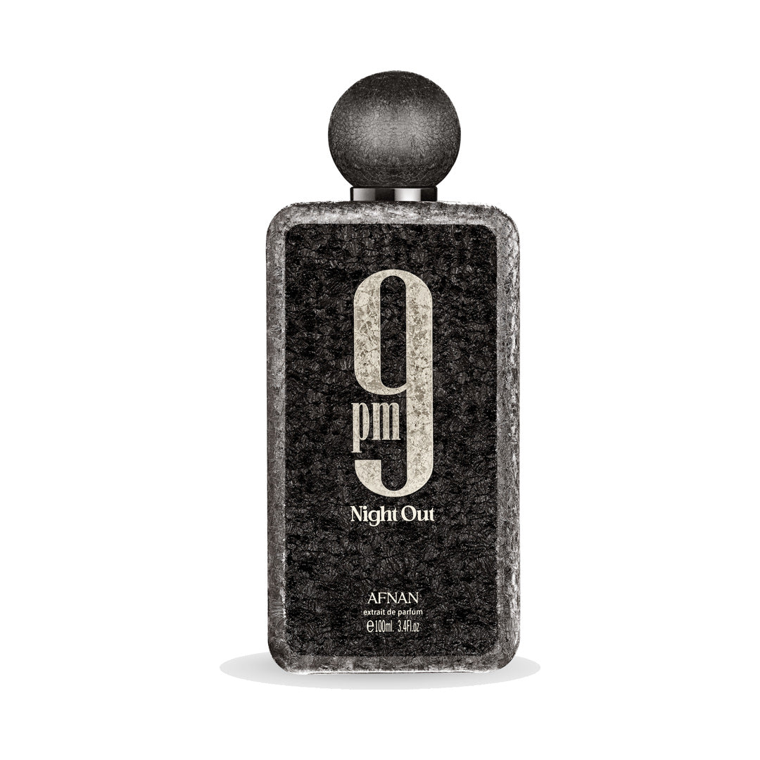 Afnan 9PM Night Out Extrait de Parfum 100ml perfume bottle and box