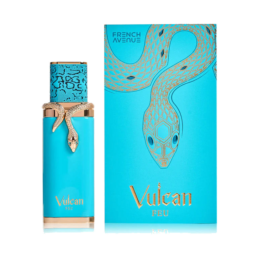 French Avenue Vulcan Feu EDP 100ml perfume bottle and box