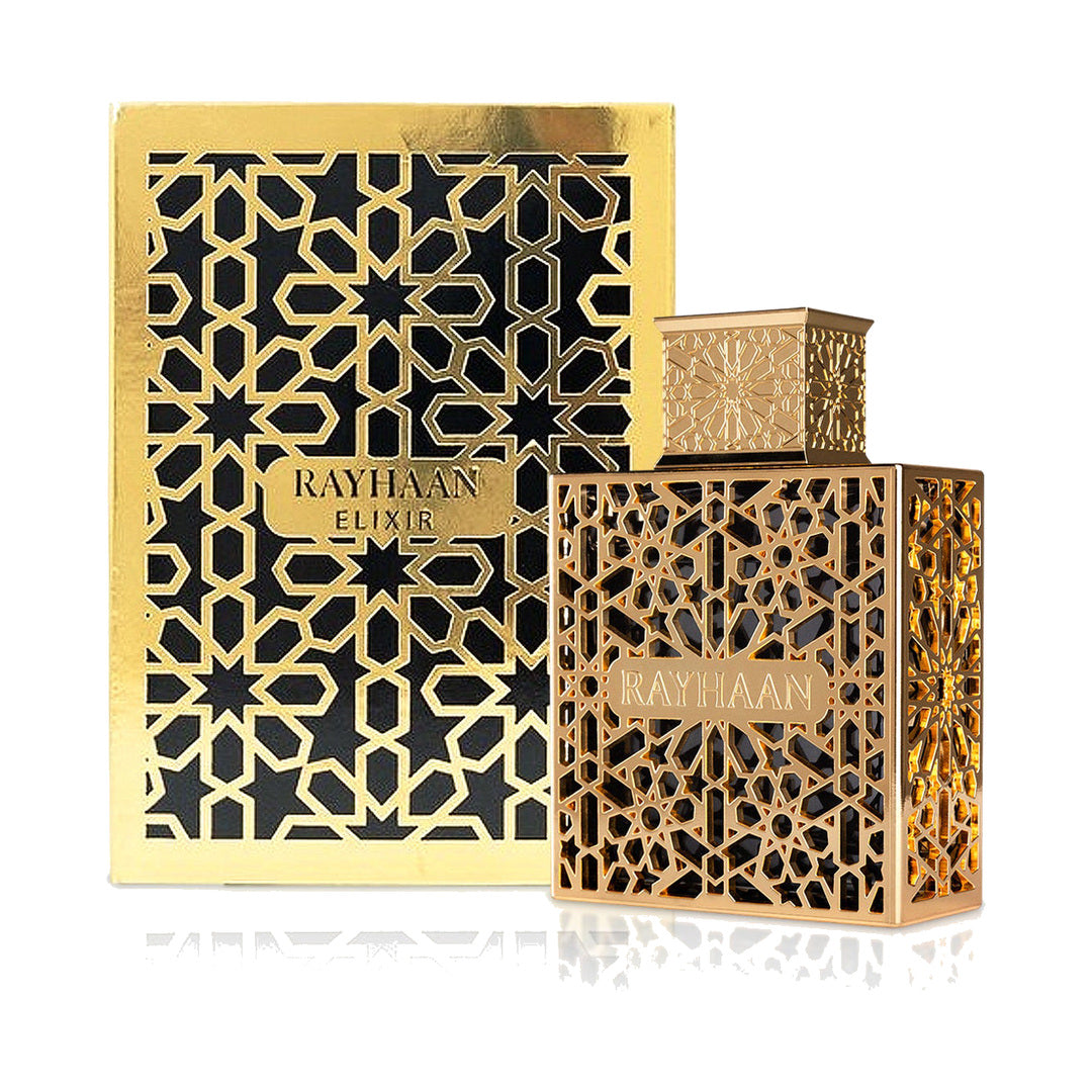 Rayhaan Elixir EDP 100ml perfume bottle and box