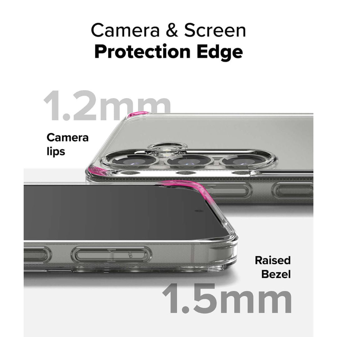 Galaxy S25 Plus Fusion Matte Clear Case by Ringke Camera and Screen Edge protection