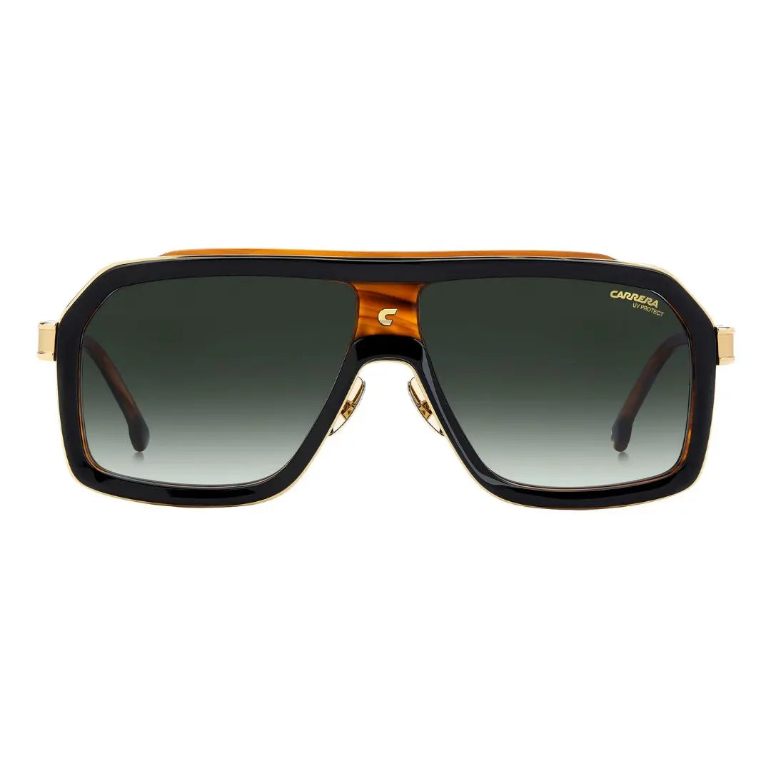 Carrera CA 1053/S/TI men's Sunglasses with black frame and gold accents on a white background