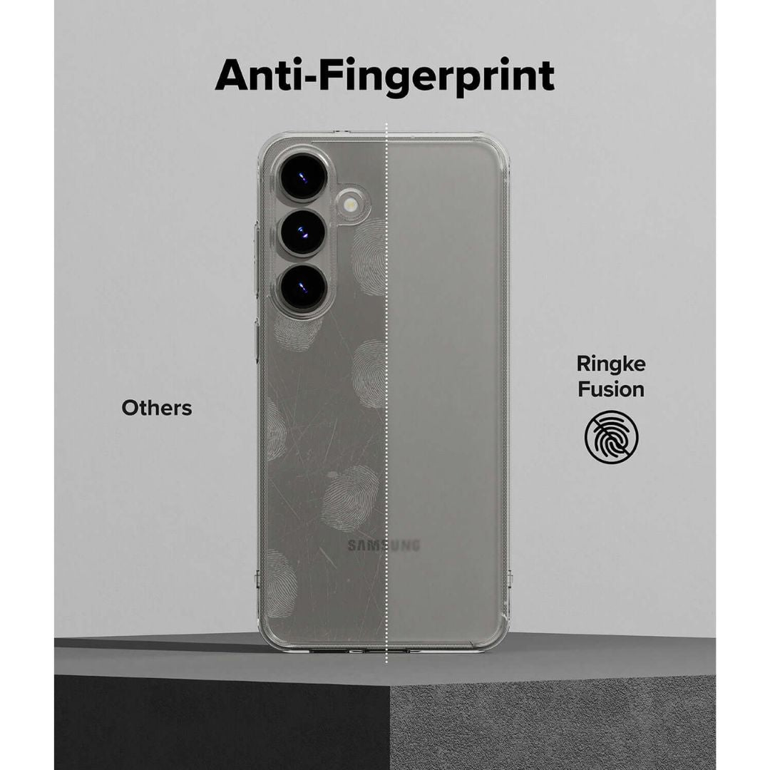 Galaxy S25 Plus Fusion Matte Clear Case by Ringke Anti Fingerprint