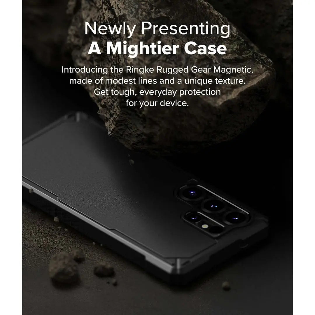 Galaxy S25 Ultra Rugged Gear Magnetic Black Case by Ringke Ringke