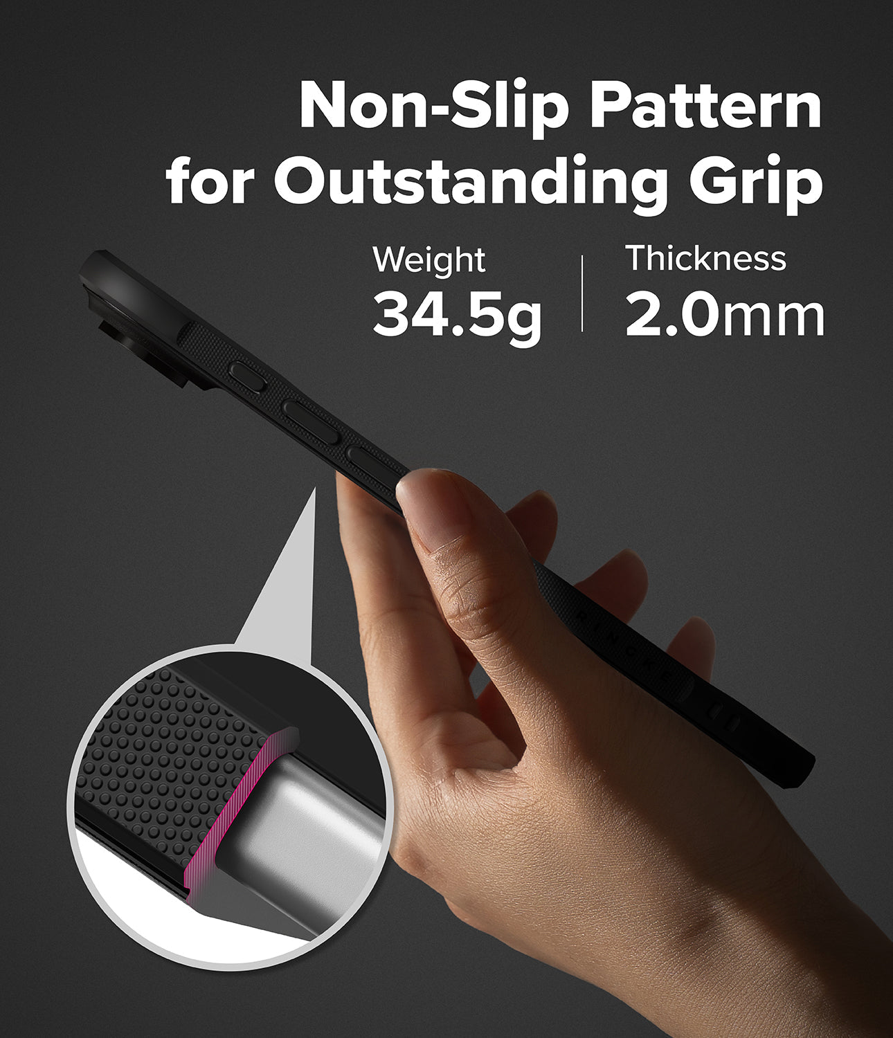 iPhone 17 Air Case Onyx Magnetic Camo Black by Ringke