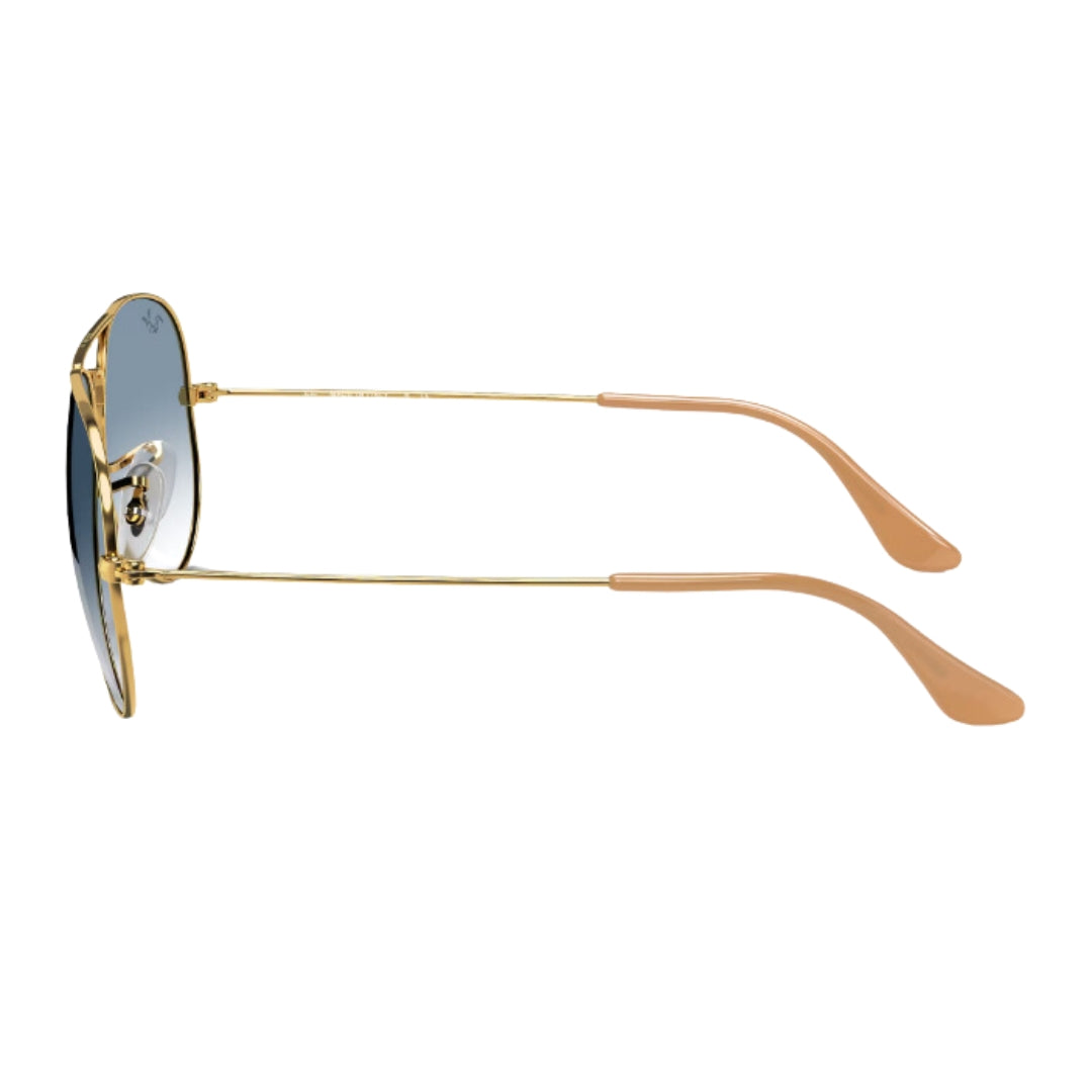 Ray-Ban RB3025 001/3F 62-14 Aviator Gradient sunglasses Side VIew