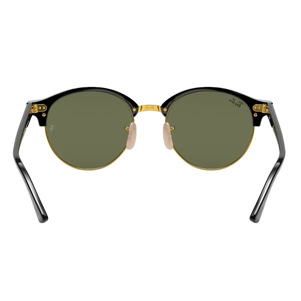 Ray-Ban Clubround Classic RB4246 901 Black - Acetate - Green Lenses Ray-Ban