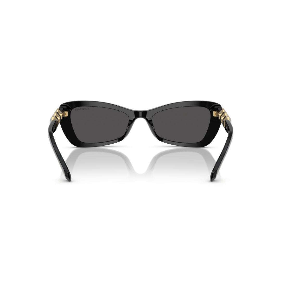 Back View: Swarovski SK6033 100187 Sunglasses – Elegant Swarovski Strass, Italian Craftsmanship, Luxury Women’s Eyewear