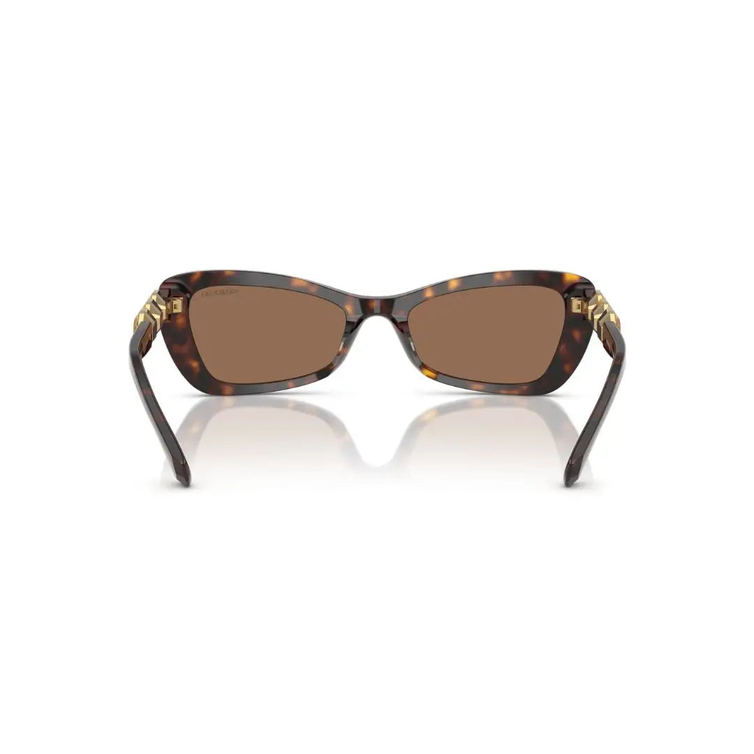 Back View: Swarovski SK6033 100273 Sunglasses – Elegant Swarovski Strass, Italian Craftsmanship, Luxury Women’s Eyewear