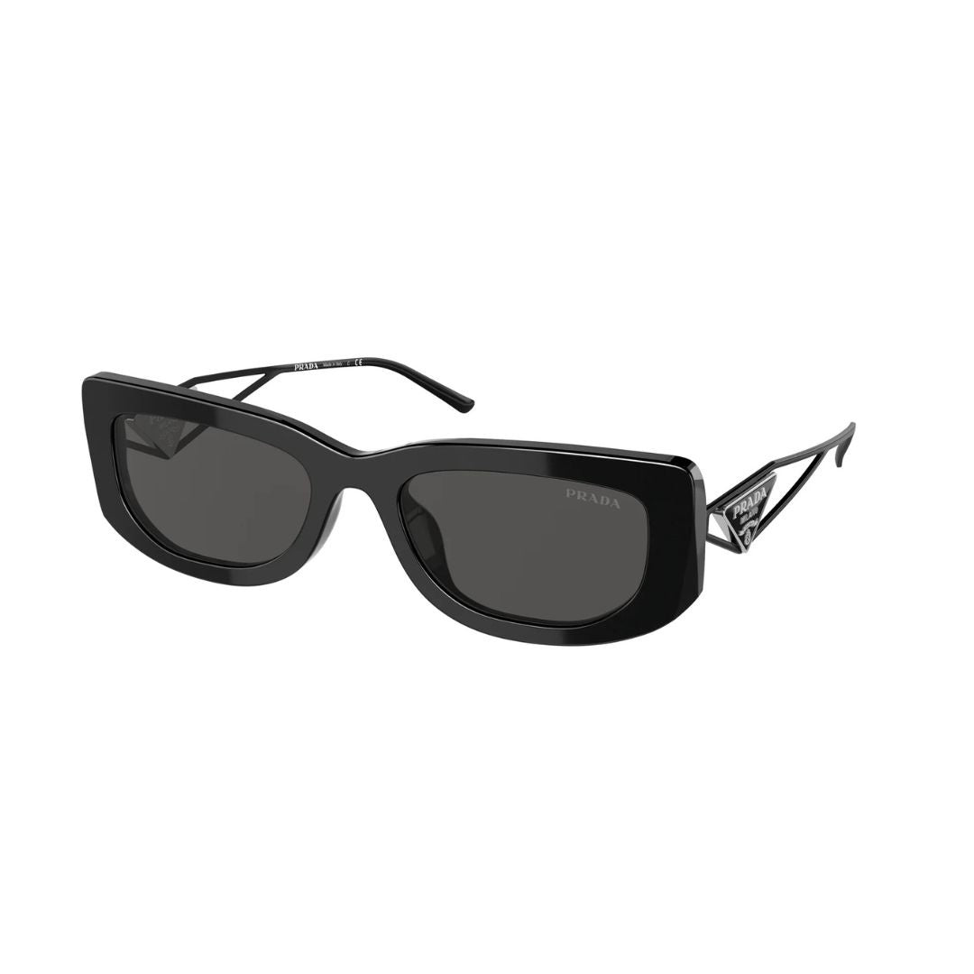 Angled View: Prada PR 14YS 1AB5S0 Sunglasses – Timeless Elegance, Lightweight Build, Premium Prada Design