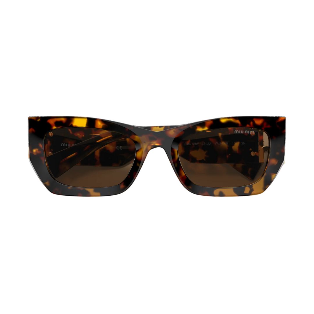 Folded View: Miu Miu MU 09WS VAU06B Sunglasses – Compact, Foldable, High-End Miu Miu Branding