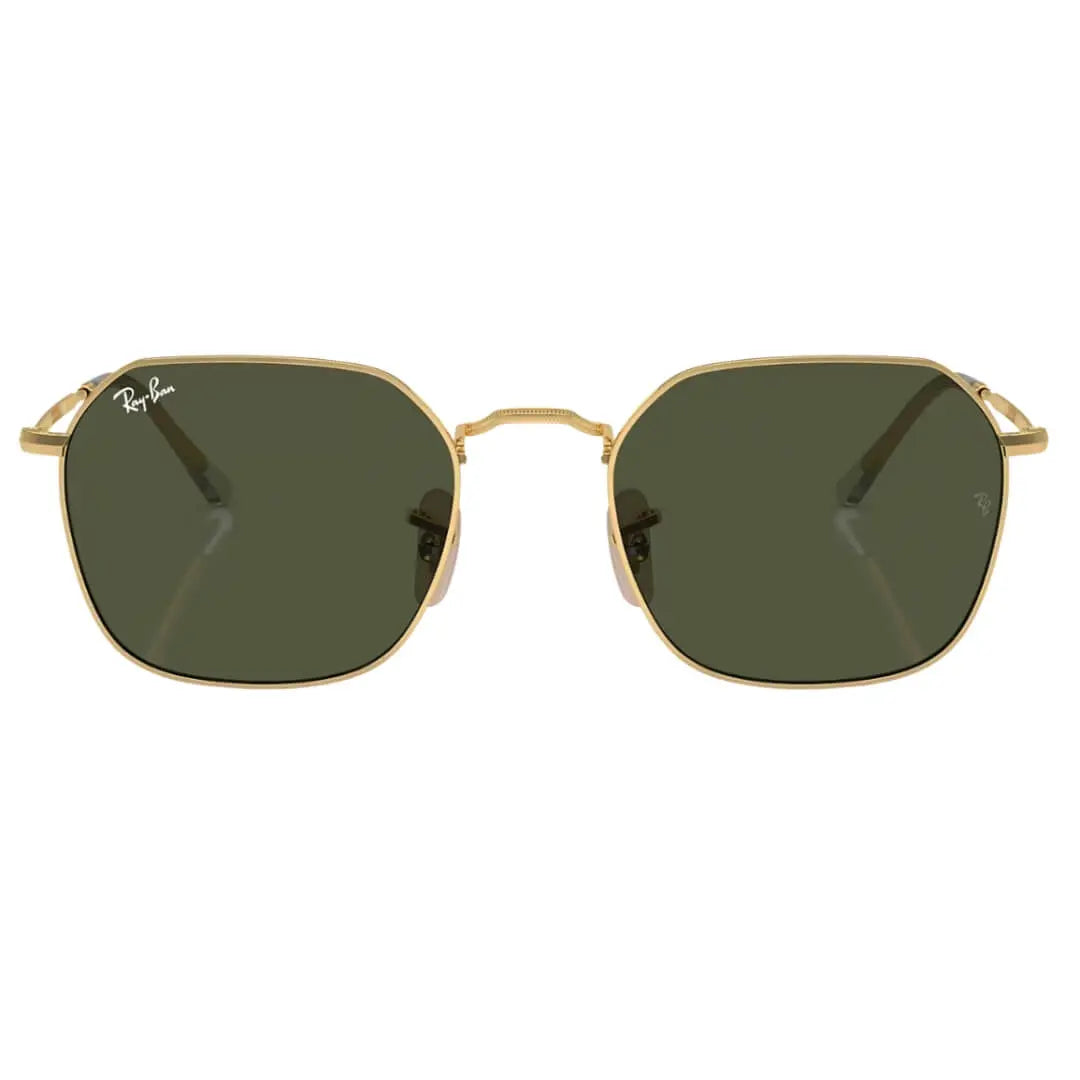 Ray-Ban Jim RB3694 001/31 Sunglasses - Gold Frame, Green Lens Front View