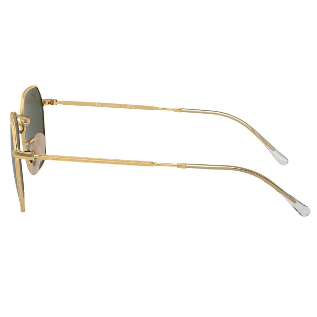 Ray-Ban Jim RB3694 001/31 Sunglasses - Gold Frame, Green Lens Side View