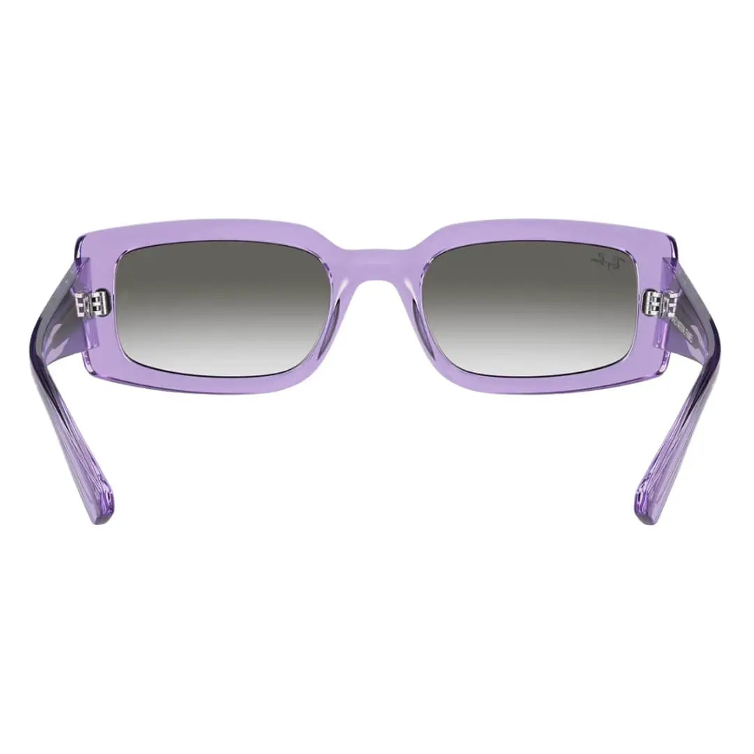 Ray-Ban Kiliane RB4395 66858E Sunglasses - Transparent Violet Frame, Light Grey Lens Back View
