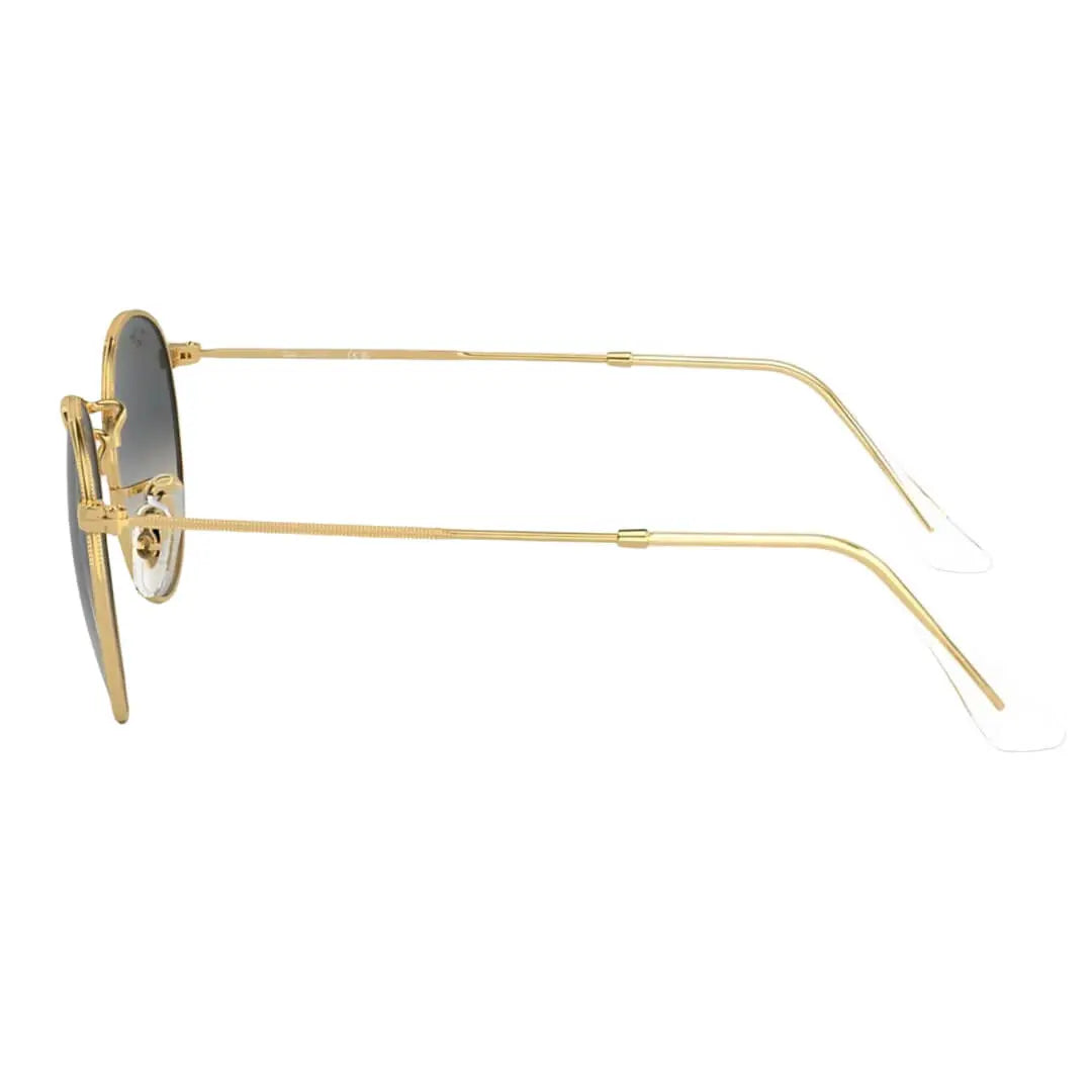 Ray-Ban Round Metal RB3447 001/71 Sunglasses - Gold Frame, Grey Lens Side View