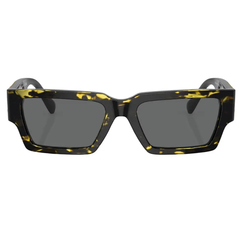 Versace VE4459 542887 - Havana Frame with Dark Grey Lens Front View