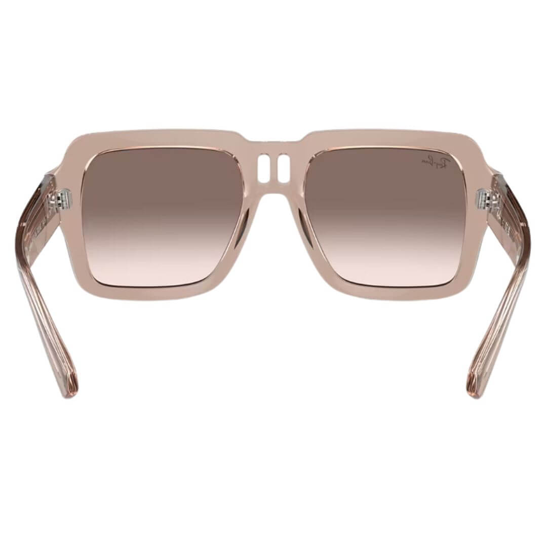 Ray-Ban Magellan RB4408 67278Z - Transparent Light Brown Frame, Silver/Brown Lens Back View