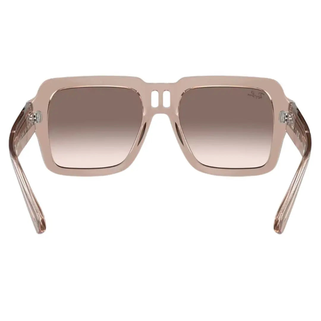 Ray-Ban Magellan RB4408 67278Z - Transparent Light Brown Frame, Silver/Brown Lens Back View