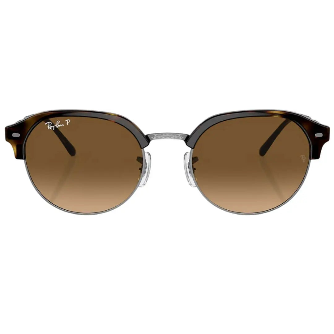 Ray-Ban RB4429 710/M2 - Havana on Gunmetal Frame with Polarized Brown Lens Front View