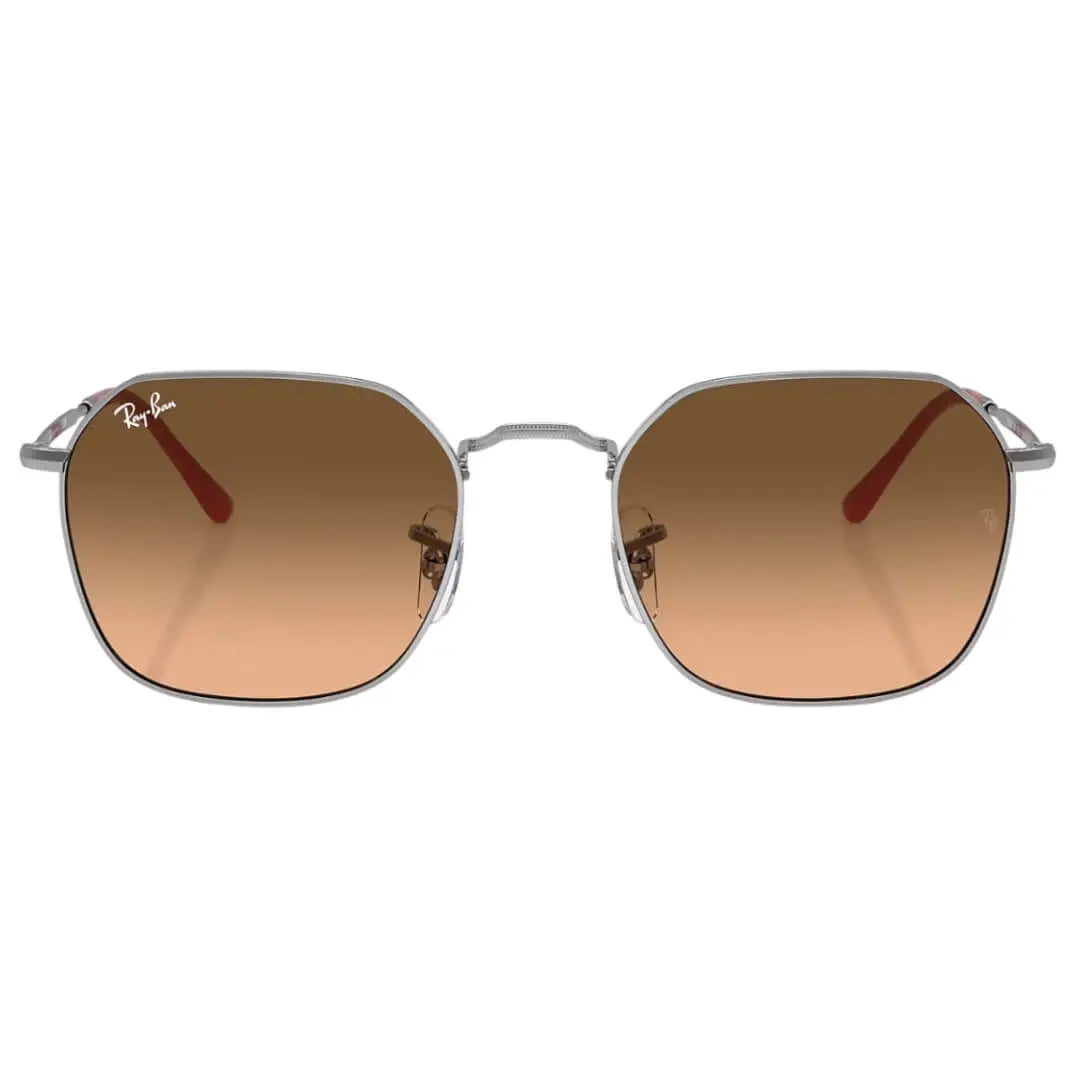 Ray-Ban Jim RB3694 003/3B Sunglasses - Silver Frame, Pink/Black Gradient Lens Front View