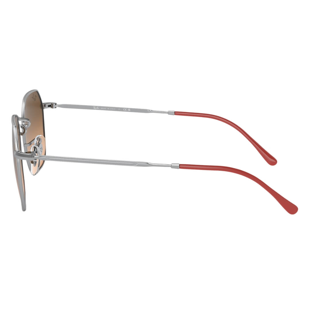 Ray-Ban Jim RB3694 003/3B Sunglasses - Silver Frame, Pink/Black Gradient Lens Side view